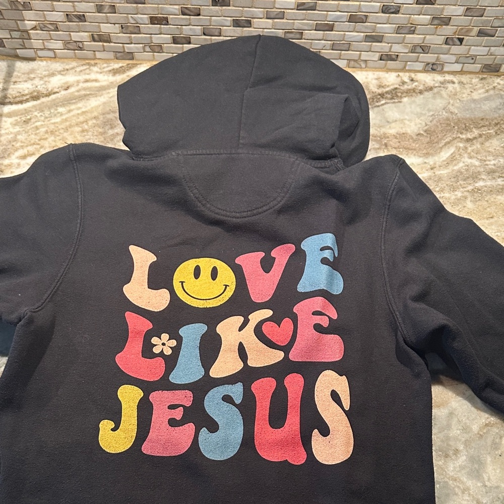 Amazon Hoodie - Black with Colorful Design
